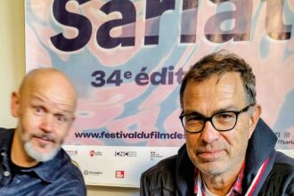 Allégorie du scénariste rappelant qu'il est co-auteur du film avec le réalisateur / Photo : © Vincent Raymond