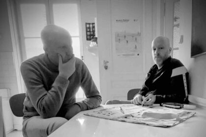 Colas & Mathias Riffkis se mettent à table. Mais pas pour casser la graine / Photo : © Vincent Raymond